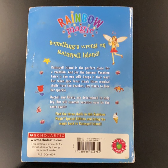 Rainbow Magic: Joy the Summer Vacation Fairy - Scholastic Paperback Novel - Picture 2 of 2